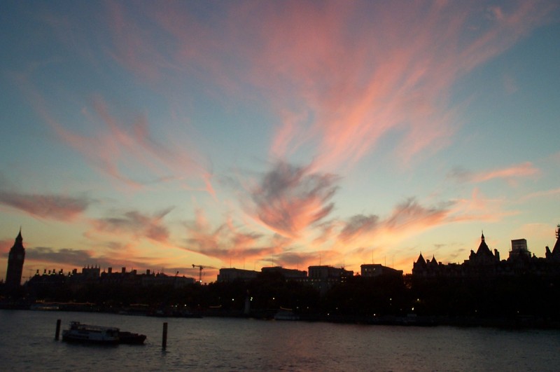 London Sunset - Click to go back